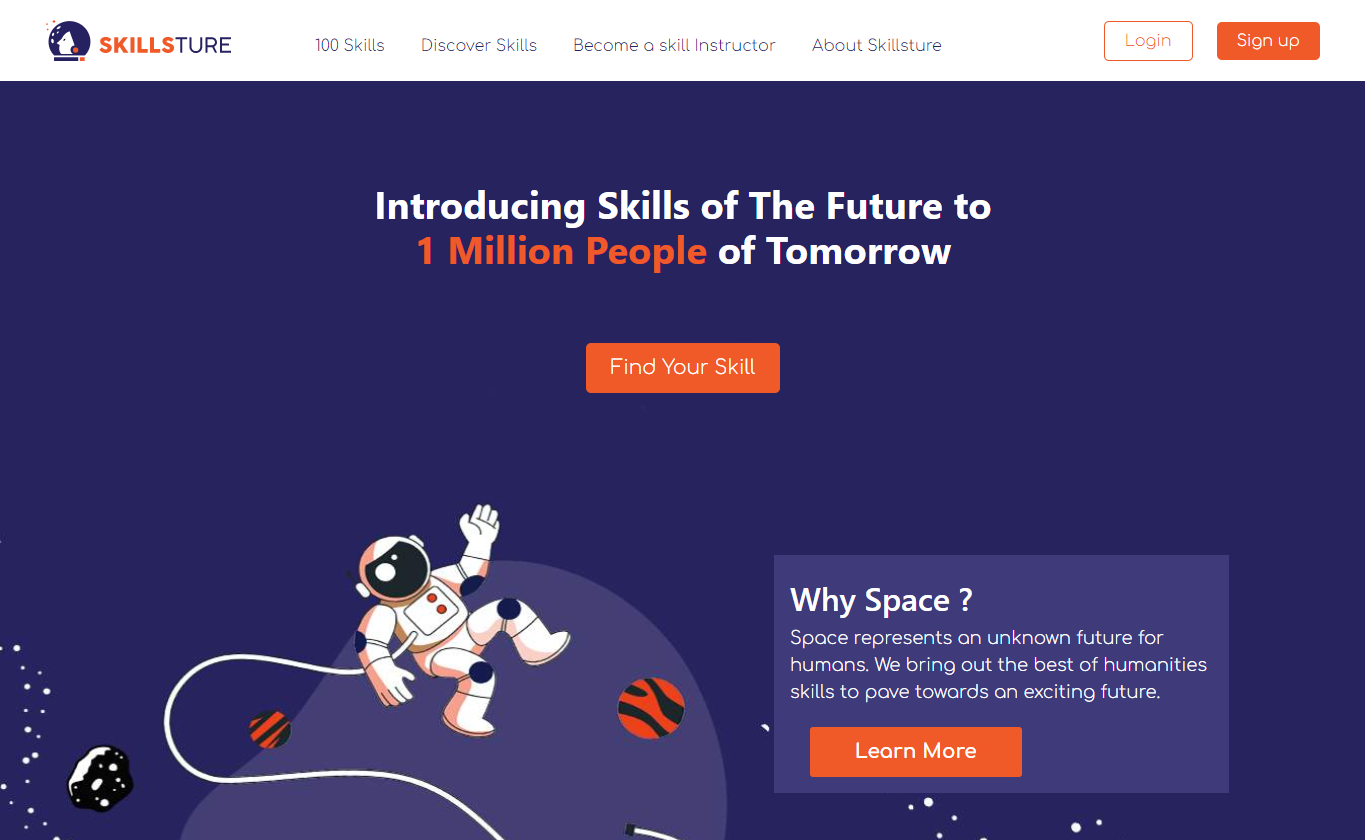 Skillsture — skills learning platform